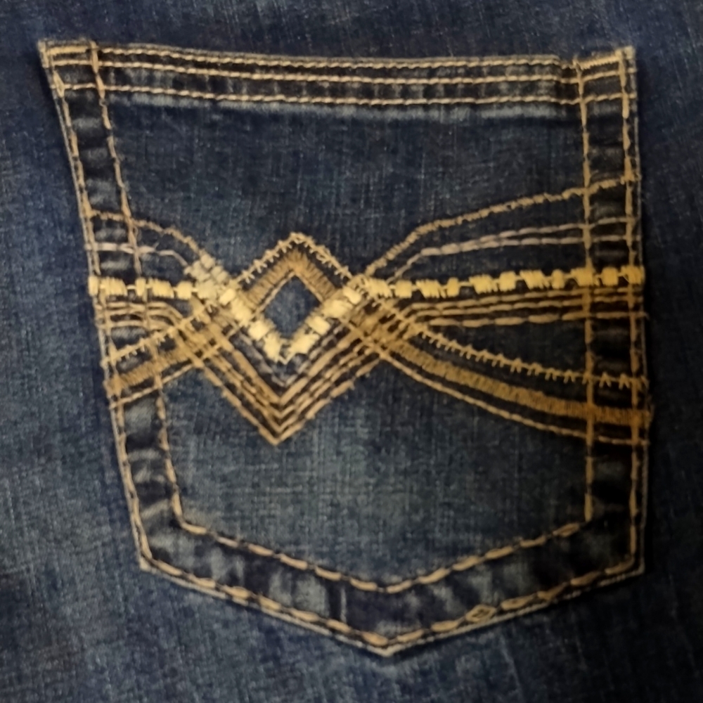 Wrangler Rock 47 Denim Relaxed Boot 38x34